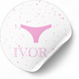 Adesivo Quadrado Pink Allure Editable Blush Feminine Branding