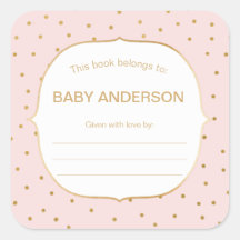 Pink Azul + chá de fraldas de confete dourado