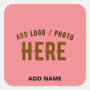 Adesivo Quadrado PINK DE SALMÃO PERSONALIZADO MODERNO DE na moda VE