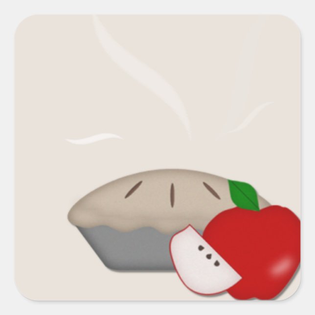Adesivo Quadrado Pinos da Maçã do País (Frente)