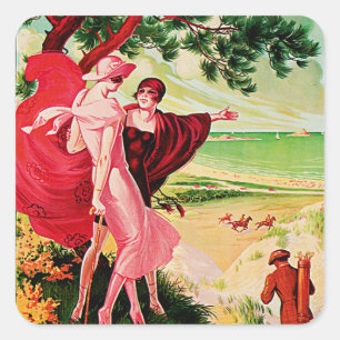 Adesivo Quadrado Pinos dos les do d'Or dos Sables