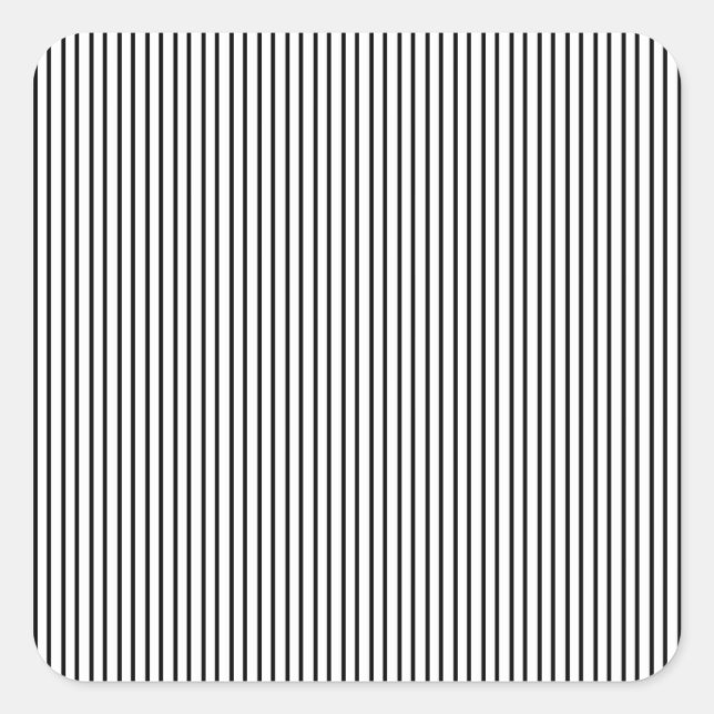 Adesivo Quadrado Pinstripe Preta (Frente)