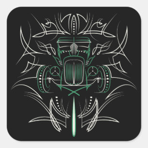 Adesivo Quadrado Pinstriping Hot Rod