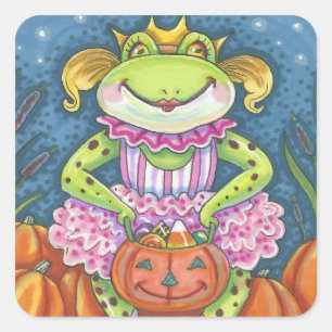 ADESIVO QUADRADO PINTA-PINTA-PINTA-SAPO DE HALLOWEEN