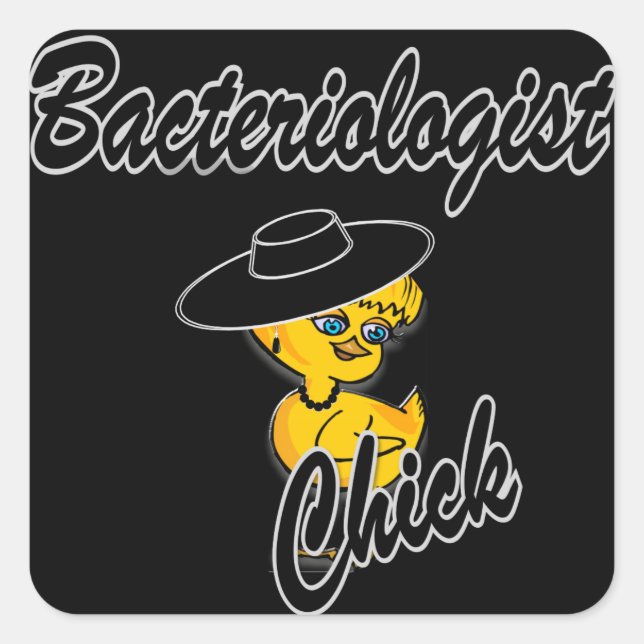 Adesivo Quadrado Pintinho #4 do Bacteriologist (Frente)