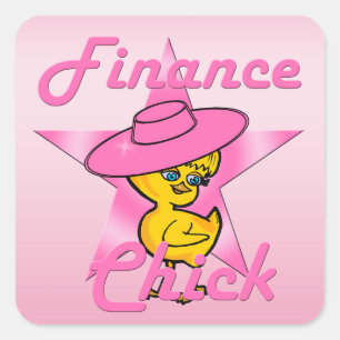 Adesivo Quadrado Pintinho financeiro nº 8