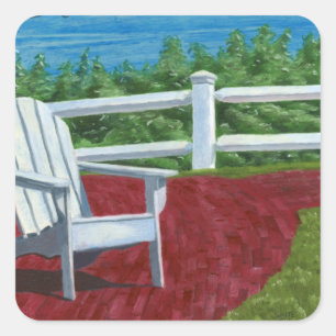 Adesivo Quadrado Pintura de Cadeira Adirondack
