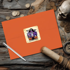 Adesivo Quadrado Pirata Esqueleto Assustador Halloween