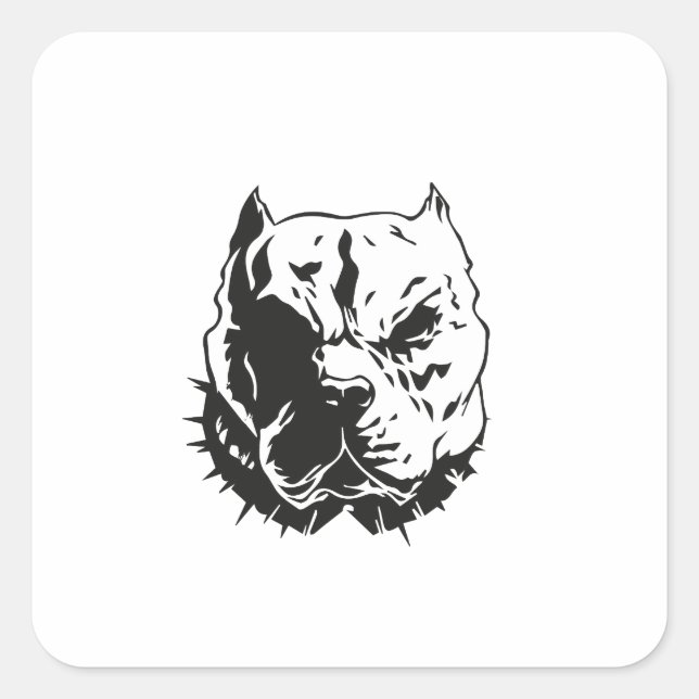 Adesivo Quadrado pitbull.ai (Frente)