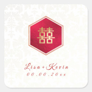 Adesivo Quadrado PixDezines Honeycomb Chinês