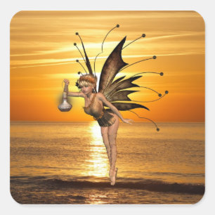 Adesivo Quadrado Pixie Lantern Stickers