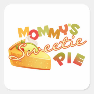 Adesivo Quadrado Pizza de Docinho de mamãe