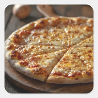 Adesivo Quadrado Pizza de Queijo