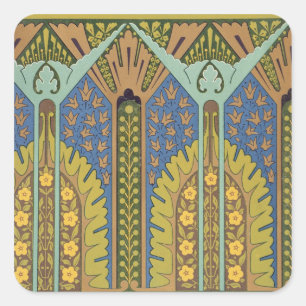 Adesivo Quadrado Placa III dos "estudos no design", c.1874-76