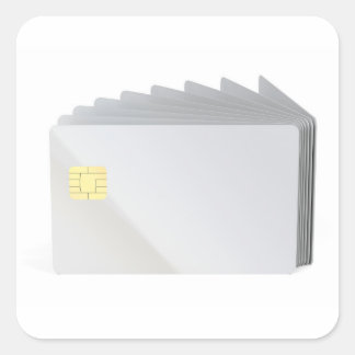 Adesivo Quadrado Placas de plástico do vazio com chip