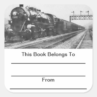 Adesivo Quadrado Placas de Trem do Vale do Lehigh