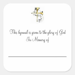 Adesivo Quadrado Placas Hymnal