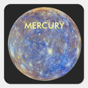 ADESIVO QUADRADO PLANETA MERCÚRIO