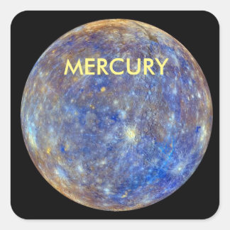 ADESIVO QUADRADO PLANETA MERCÚRIO
