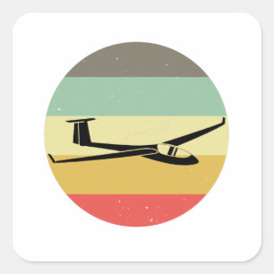 Adesivo Quadrado Planilha  Presente de Soar do Avião de Navegaçã