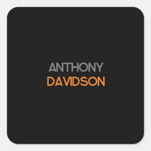 Adesivo Quadrado Planilha profissional mínima moderna