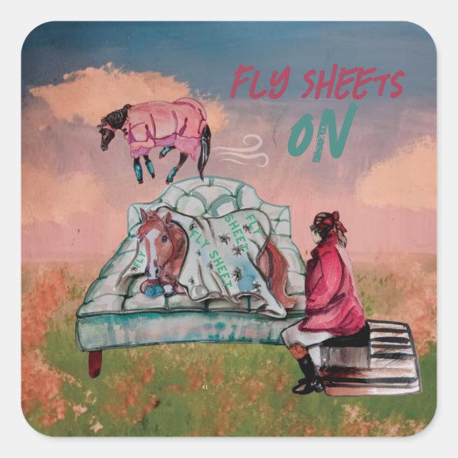 Adesivo Quadrado planilhas a partir da praça das botas voadoras (Frente)