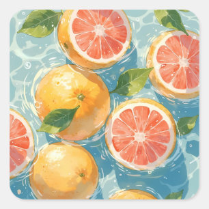 Adesivo Quadrado Plash de Toranja