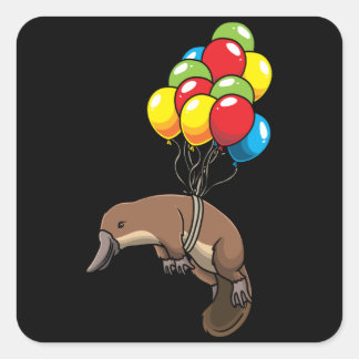 Adesivo Quadrado Platypus com Ballons