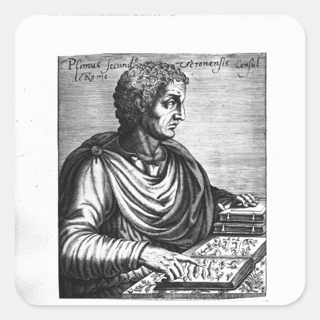 Adesivo Quadrado Pliny the Elder (Frente)