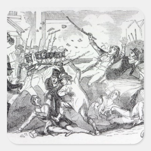 Adesivo Quadrado Plug Plot Riot em Preston (Frente)