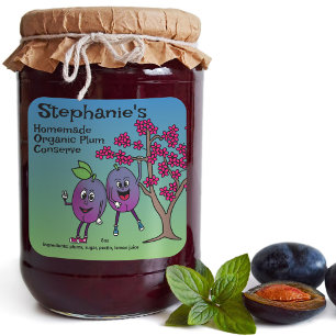 Adesivo Quadrado Plum Pals Engraçado Cartografia Preserva Tart e mu