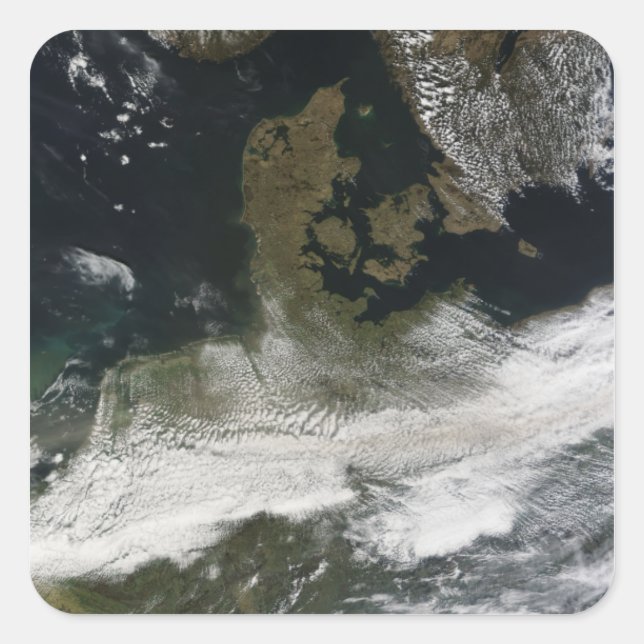 Adesivo Quadrado Pluma de ash do vulcão 2 Eyjafjallajokull (Frente)