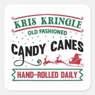 Adesivo Quadrado Pó do Norte Kris Kringle Candy ca.