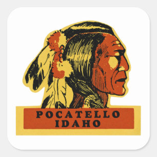 Adesivo Quadrado Pocatello Idaho