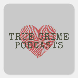 Adesivo Quadrado Podcast do Crime Verdadeiro