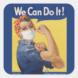 Adesivo Quadrado Podemos Fazer Isso! Rosie the Riveter 2020