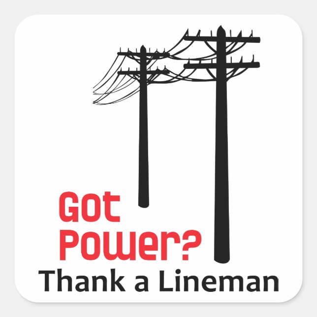 Adesivo Quadrado Poder (Frente)