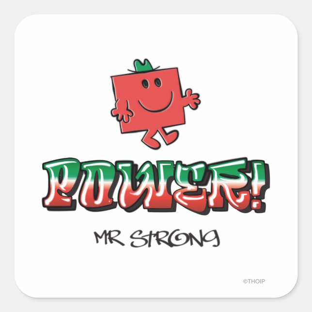 Adesivo Quadrado Poder! (Frente)