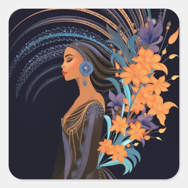 ADESIVO QUADRADO PODER DA BELEZA #5 (Frente)