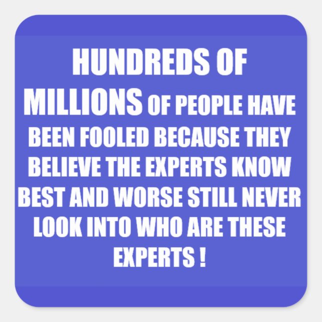 Adesivo Quadrado poemas de estilo de vida de escolha do Pessoas (Frente)