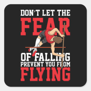 Adesivo Quadrado Pole Vaulting