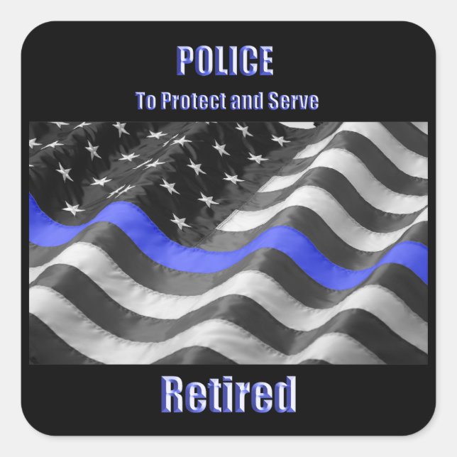 Adesivo Quadrado Polícia (Frente)