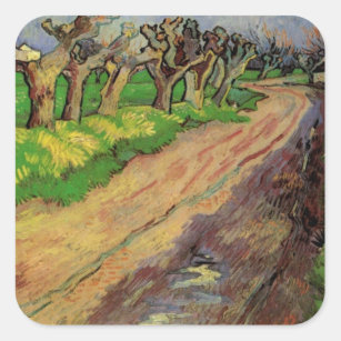 Adesivo Quadrado Pollard Willows por Vincent van Gogh