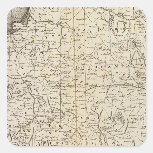 Adesivo Quadrado Polônia (Frente)