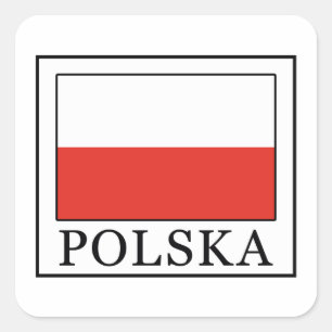 Adesivo Quadrado Polska