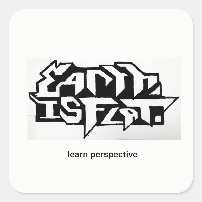 Adesivo Quadrado pontas nos olhos (Frente)