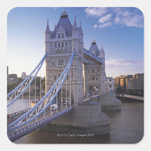 Adesivo Quadrado Ponte da torre em Londres