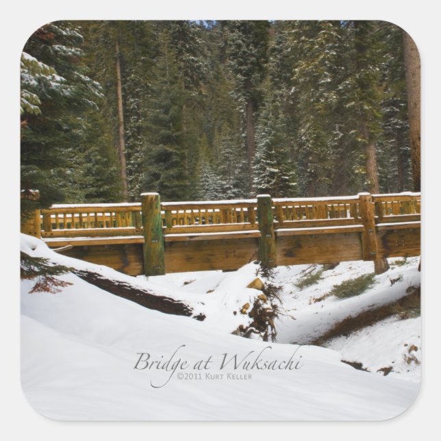 Adesivo Quadrado Ponte em Wuksachi (Frente)