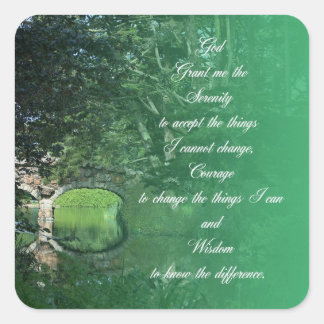 Adesivo Quadrado Ponte Serenity Prayer