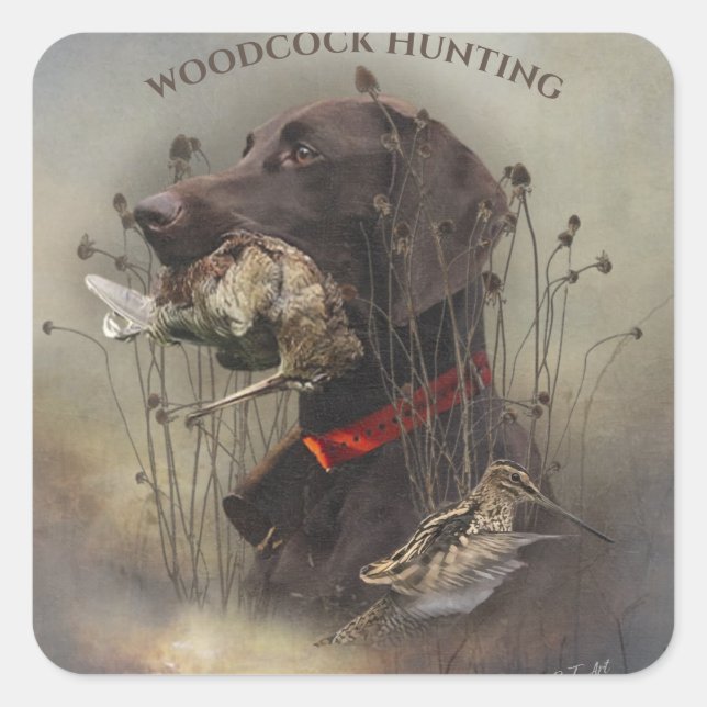 Adesivo Quadrado Ponteiros abreviados alemães (Frente)